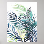 Twilight Palms - Tropical Leaves ポスター (正面)