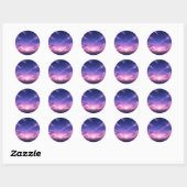 Twilight Sky Sticker Sheet ラウンドシール (シート)