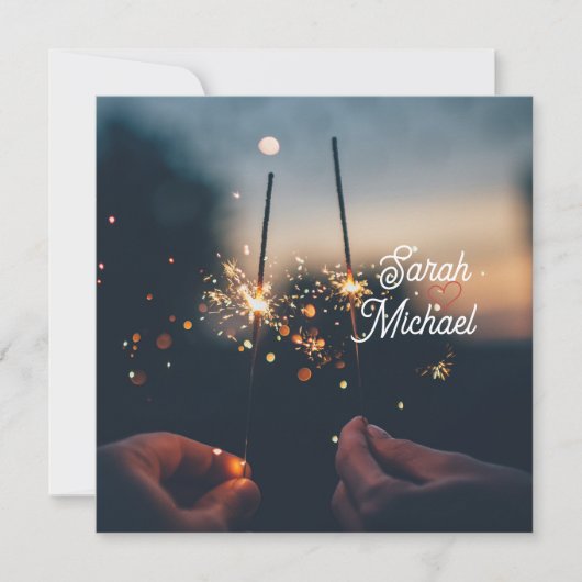 Twilight Spark Romance – Elegant Wedding Sparkler  (正面)