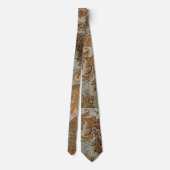 Twilight Sunset Brocade Neck Tie ネクタイ (裏面)