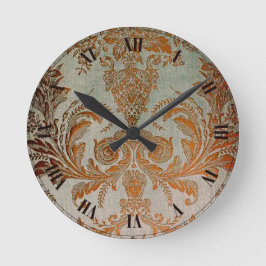 Twilight Sunset Brocade Wall Clock ラウンド壁時計