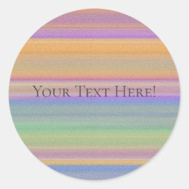 Twilight Vista Bright Colored Southwest Pattern ラウンドシール