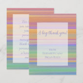 Twilight Vista Brightly Colored Southwest Pattern サンキューカード (正面/裏面)