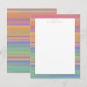 Twilight Vista Brightly Colored Southwest Pattern ノートカード (正面/裏面)