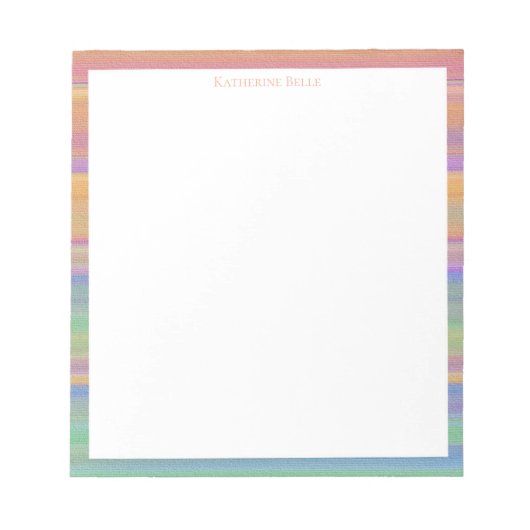 Twilight Vista Brightly Colored Southwest Pattern ノートパッド (正面)