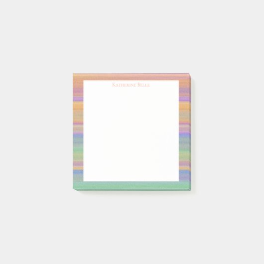 Twilight Vista Brightly Colored Southwest Pattern ポストイット (正面)