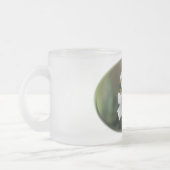 Twilight white lily フロストグラスマグカップ (左)