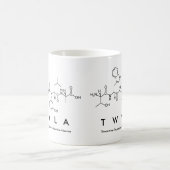 Twillaペプチド名mug コーヒーマグカップ (中央)