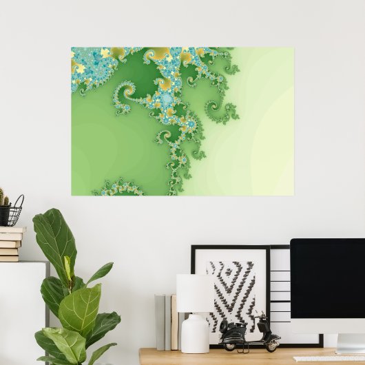 Twilligig – フラクタル ポスター (ホームオフィス)