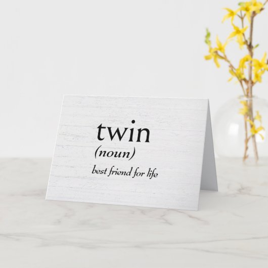 TWINの辞書定義 カード (黄色い花)