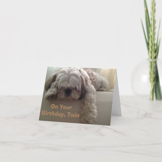 **TWIN***お客様がハッピーバースデーを カード (正面)