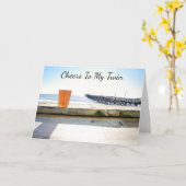 ***TWIN*** "応援上の誕生日" カード (黄色い花)