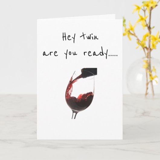 **TWIN** 祝 「US」に対応 カード (黄色い花)