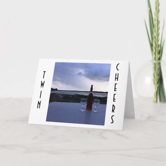 **TWIN***誕生日は「パーティー」 カード (正面)