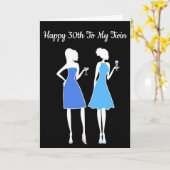 *****TWIN****「30」は素晴らしい カード (黄色い花)