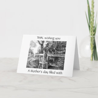 **TWIN** a MOTHER'S DAY FILLED WITH JOY IS MY WISH カード