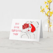 ***TWIN*** 「ANY AGE」誕生日 カード (黄色い花)