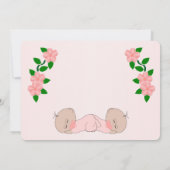 Twin Baby Girls Baby Shower 招待状 (裏面)