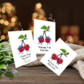 Twin Baby Girls Welcome Card – Sweet Cherry Twins シーズンカード