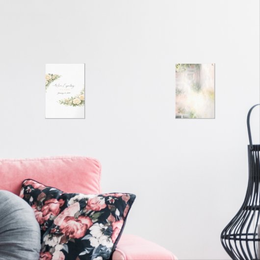 Twin Baby Shower Invitation Botanical Greenery Flo (リビング)