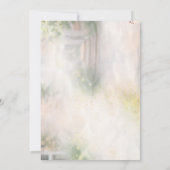 Twin Baby Shower Invitation – Elegant Botanical Fl 招待状 (裏面)