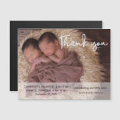 Twin Birthのお知らせ、スモダンクリプト、ありがとう (正面/裏面)