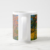 Twin Blossoms – Tranquil Garden Path Painting ジャンボコーヒーマグカップ (裏面)