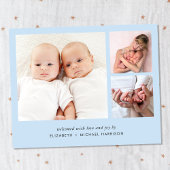 Twin Boysミニマル Photo Blue Birth発表