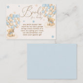 Twin Boys Baby Shower Books For Baby エンクロージャーカード (正面/裏面)