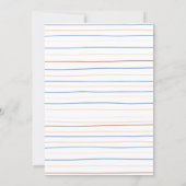 Twin Boys Clothes Watercolor Modern Baby Shower In 招待状 (裏面)