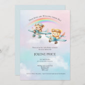 Twin Boys, Winging their Way Baby Shower (正面/裏面)