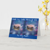 **TWIN BROTHER**カードへのハッピーバースデー カード (黄色い花)