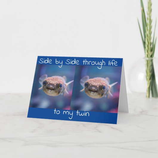 **TWIN BROTHER**カードへのハッピーバースデー カード (正面)