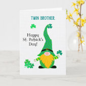 Twin Brother St PatrickのおもしろいLeprechaun Card用 カード (黄色い花)