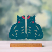 Twin Cats Acrylic Table Decoration アクリルサイン (ニュートラル)