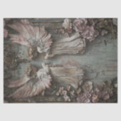 Twin Cherub Angels Decoupage 薄葉紙 (正面)