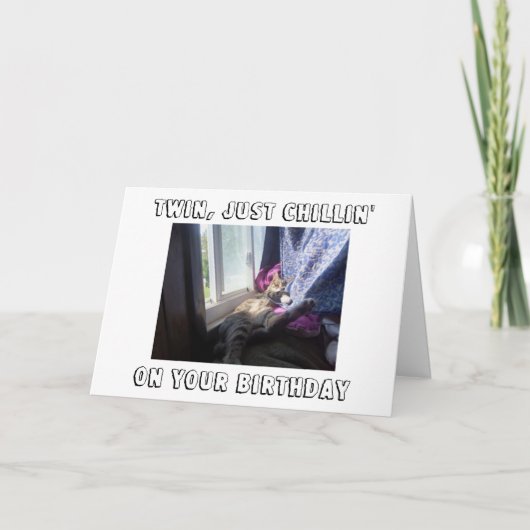 ***TWIN*** CHILLINの「誕生日」 カード (正面)