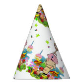 Twin Cupcakes Happy Birthday Paper  パーティーハット (右)