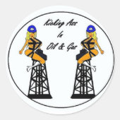 Twin Derricks Sticker ラウンドシール (正面)