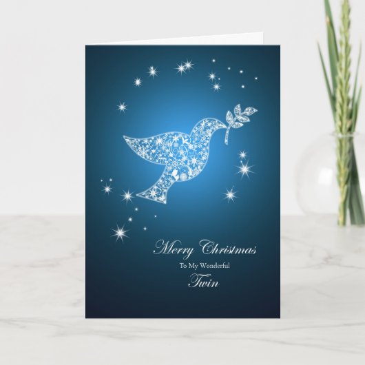 Twin, Dove of peace Christmas card シーズンカード (正面)
