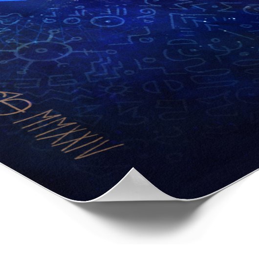 Twin flame - yin-yang balance artwork ポスター (角)