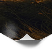 Twin Guardians – Golden Meadow Sunset Poster ポスター (コーナー)