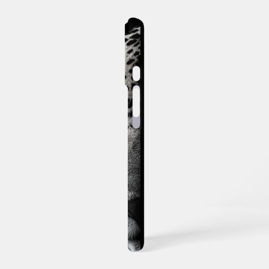 Twin Jaguars – Amber Eyes (Customizable) iPhone 16ケース (左側面)