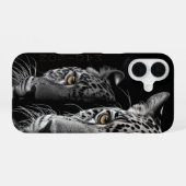 Twin Jaguars – Amber Eyes (Customizable) iPhone 16ケース (裏面横)