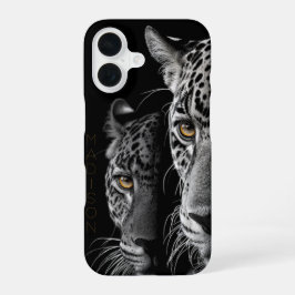 Twin Jaguars – Amber Eyes (Customizable) iPhone 16ケース