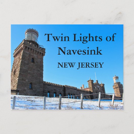 Twin Lights of Navesink, New Jerseyポストカード ポストカード (正面)