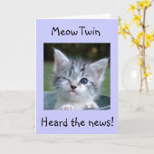 **TWIN**MEOW-FLITTING WITH 50!WOW-ハッピーバースデー カード (黄色い花)