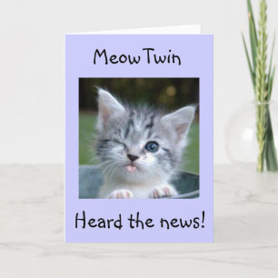 **TWIN**MEOW-FLITTING WITH 50!WOW-ハッピーバースデー カード