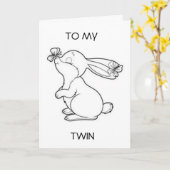 **TWIN** ON ***YOUR ANNIVERSARY***カード カード (黄色い花)