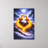 Twin Phoenixes of Eternal Light キャンバスプリント (正面)